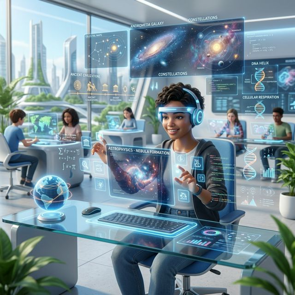 تصور التعليم بالذكاء الاصطناعي